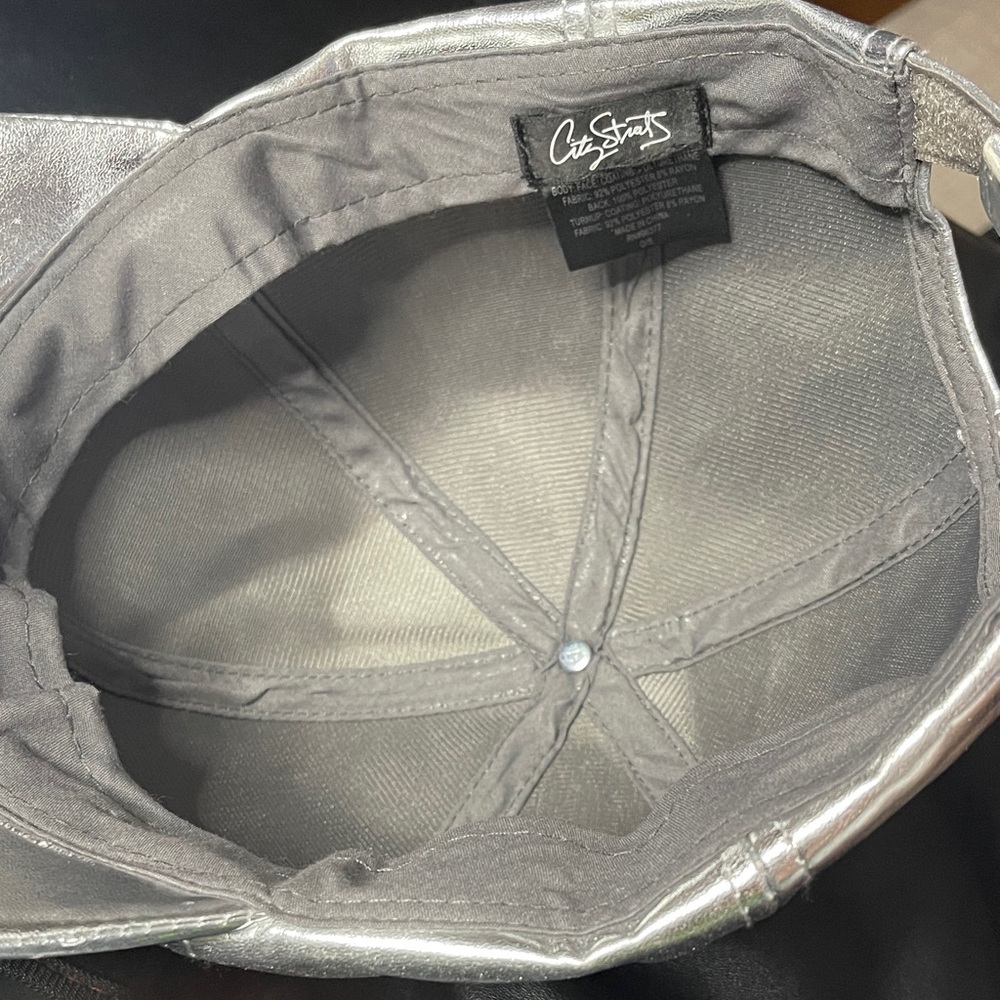 New: Silver Baseball Cap OSFA - Picture 5 of 6